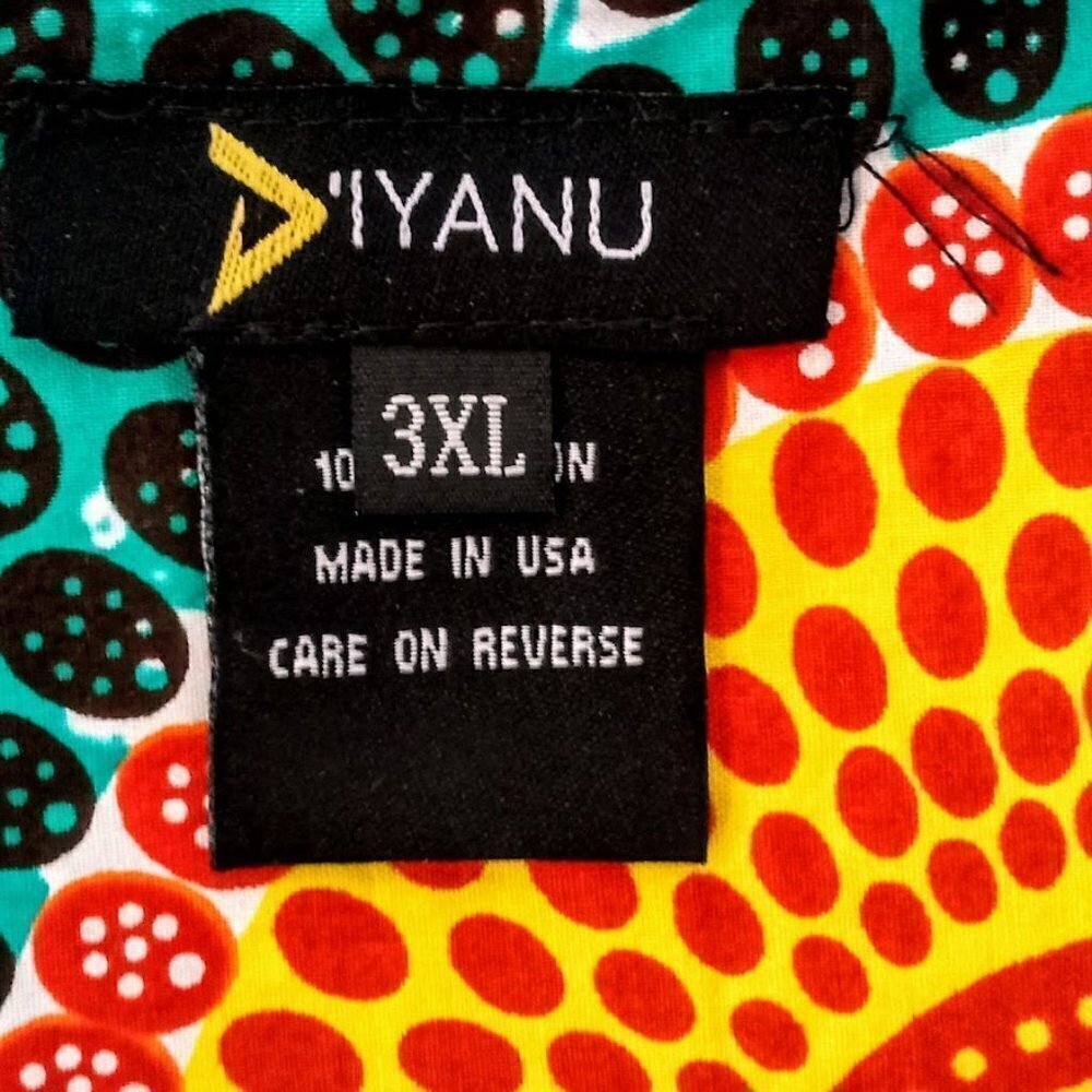 D'iyanu Multicolor African Print Cotton Peplum Wrap Jacket — image 4 of 6